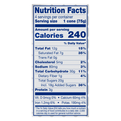 Klondike Classic Vanilla Ice Cream Cone 4ct