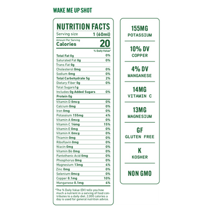 Pure Green Wake Me Up Shot 2oz