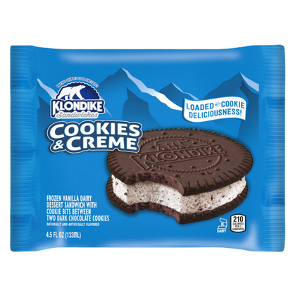 Klondike Cookies & Cream Ice Cream Sandwich 1ct