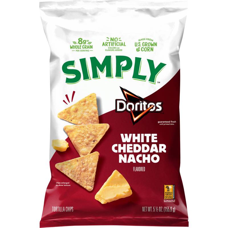 Simply Doritos White Cheddar Nacho 5.5oz 