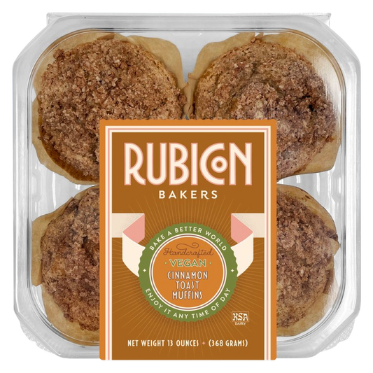 Rubicon Bakers Vegan Cinnamon Toast Muffins, 13 oz