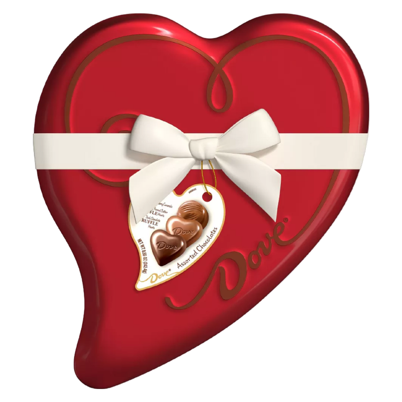 Dove Assorted Chocolates Heart Tin - 8.55oz