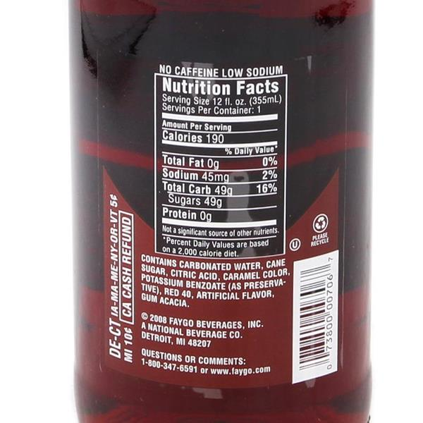 Faygo Rock N Rye 12oz Btl