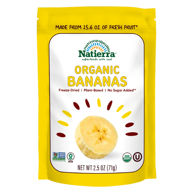 Natierra Freeze Dried Banana, 2.5oz