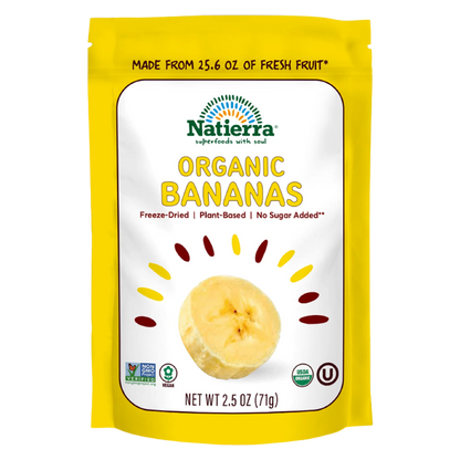 Natierra Freeze Dried Banana, 2.5oz
