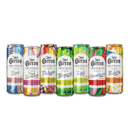 Jose Cuervo Sparkling Margarita Pink Lemonade Ready to Drink Cocktail 4 pk 355ml Can 8% ABV