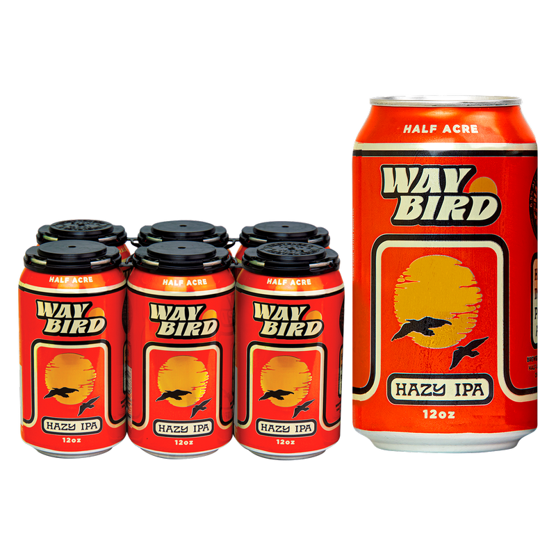 Half Acre WayBird Hazy IPA 6pk 12oz Can 6.5% ABV