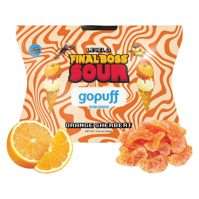 Final Boss Level 3 x Gopuff Exclusive Sour Orange Sherbert, 3.52oz