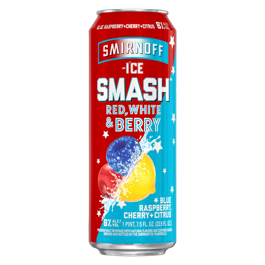 Smirnoff Ice Smash Red, White & Berry 23.5oz Can 8% ABV