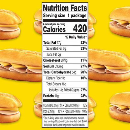 Lunchables Uploaded Turkey and Cheddar Sub Sandwich - 15oz
