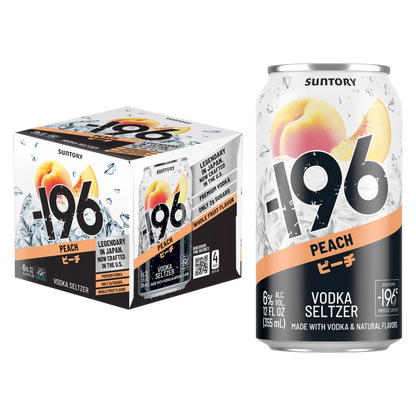 -196 Peach RTD 4pk 355ml Can 6% ABV
