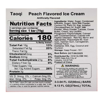 Propitious Peach Ice Cream 3ct