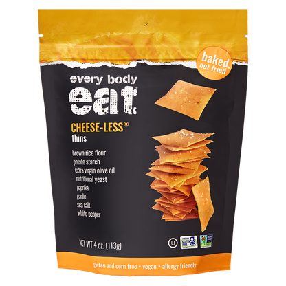Every Body Eat® CHEESE-LESS Snack Thins 4oz Bag