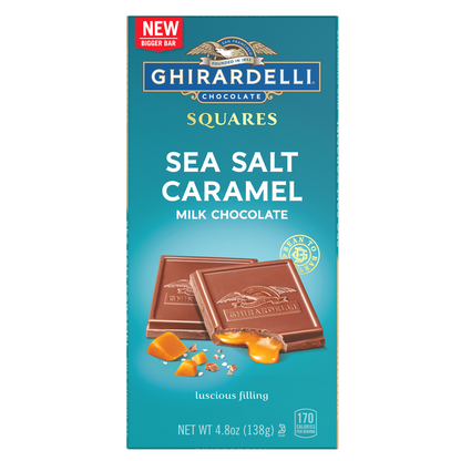 Ghirardelli Caramel Milk Chocolate Squares Bar 4.8oz