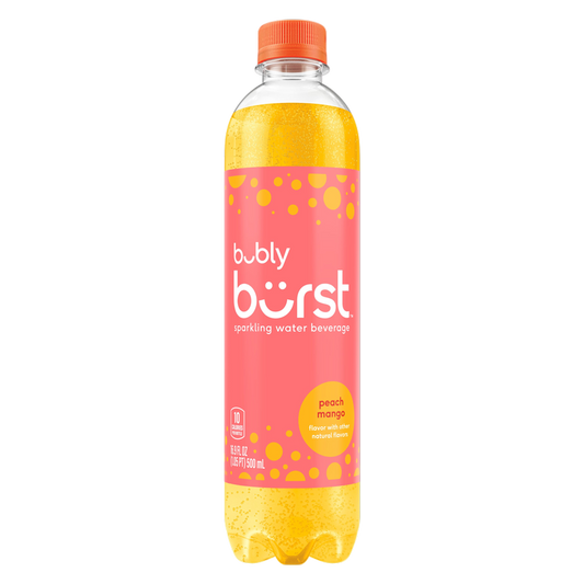 Bubly Burst Peach Mango 16.9oz Btl