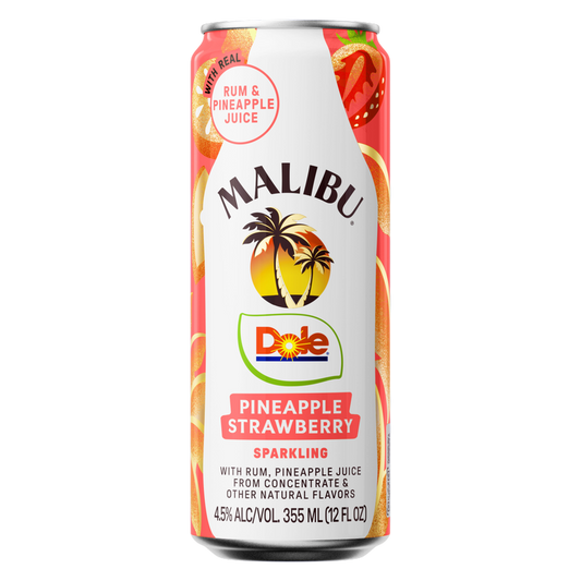 Malibu Dole Pineapple Strawberry 12oz can