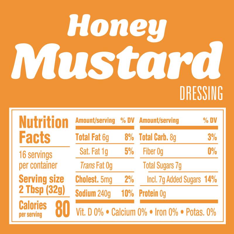 Kraft Honey Mustard Dressing, 16oz.