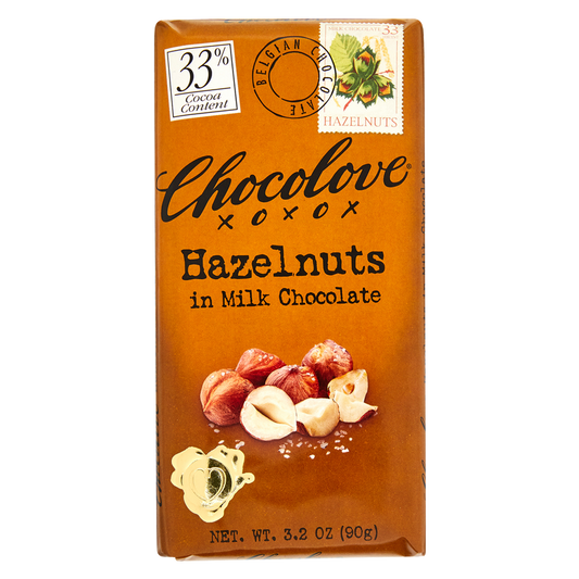 Chocolove Hazelnut in Milk Chocolate 3.2oz