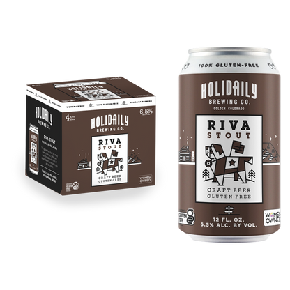 Holidaily Brewing Co. Riva Stout Gluten Free 4pk 12oz Cans