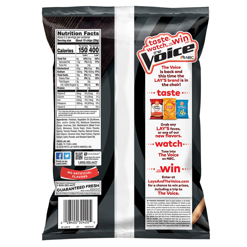 Lay's Barbeque Potato Chips 2.6oz