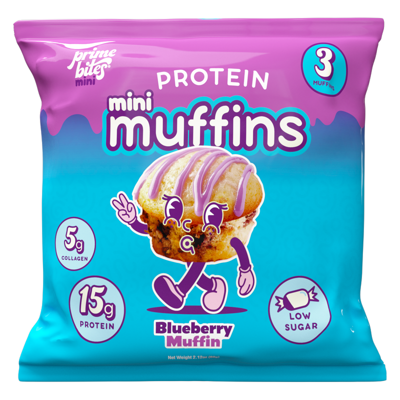 Prime Bites Blueberry Protein Muffins, 2.1 oz