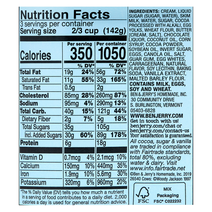 Ben & Jerry's Brownie Batter Core Ice Cream Pint