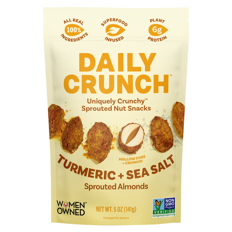 Daily Crunch Turmeric + Sea Salt Sprouted Almonds 5 oz