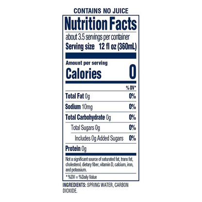 Crystal Geyser Sparkling Spring Water Original 1.25L