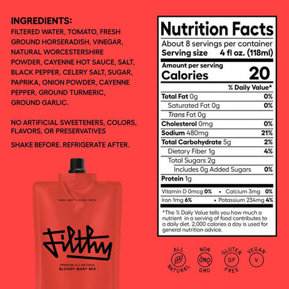 Filthy Bloody Mary 32oz Pouch