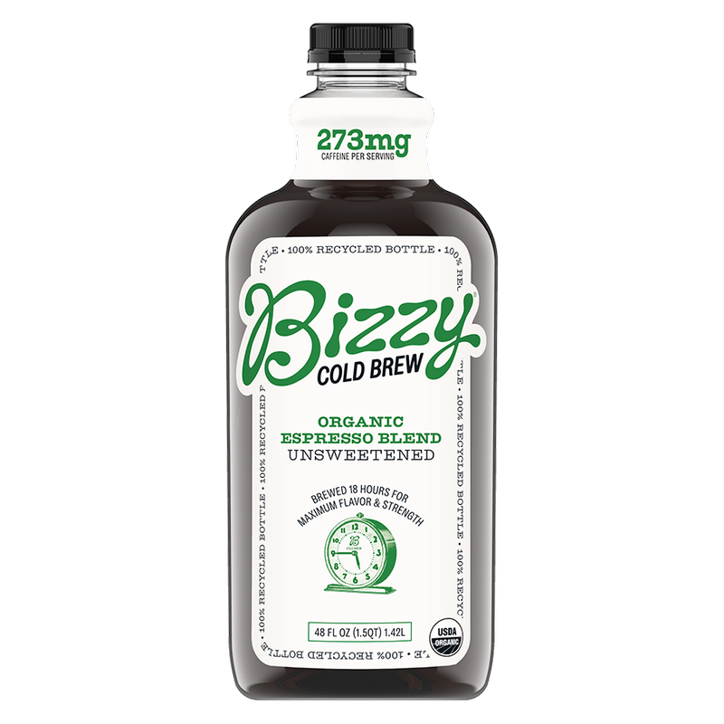 Bizzy Organic Espresso Blend Cold Brew Coffee 48oz Btl