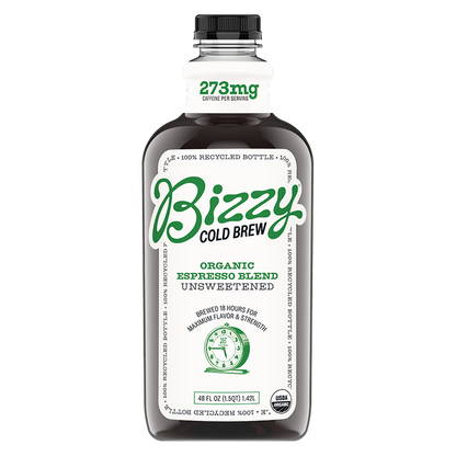 Bizzy Organic Espresso Blend Cold Brew Coffee 48oz Btl
