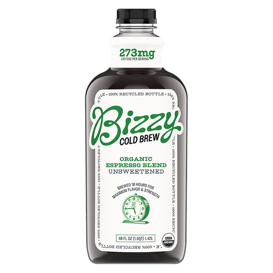 Bizzy Organic Espresso Blend Cold Brew Coffee 48oz Btl