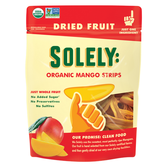 Solely Organic Dried Mango Strips 2.8oz