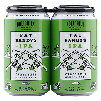 Holidaily Brewing Co. Fat Randy's IPA Gluten Free 4pk 12oz
