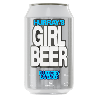 Hurray's Girl Beer Blueberry Lavender Light Beer 6pk 12oz  4.2% ABV