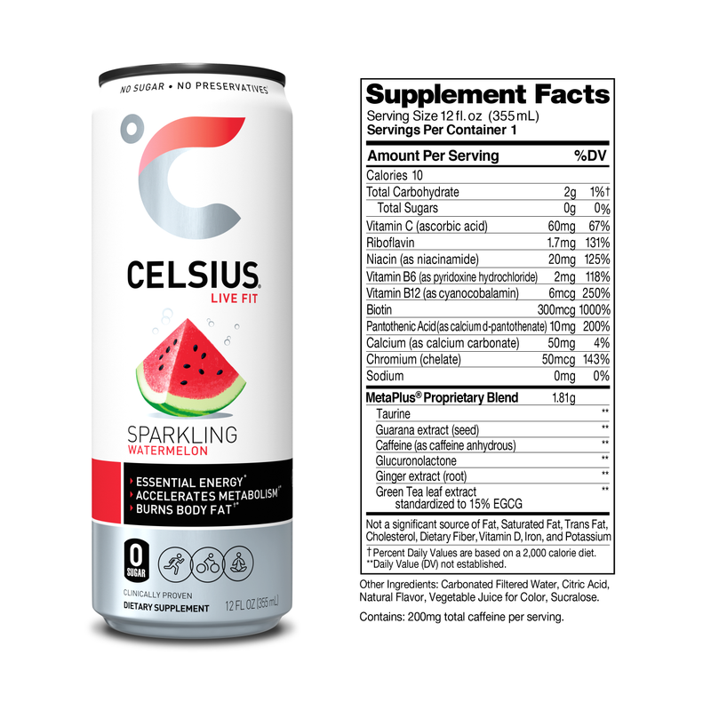 CELSIUS Sparkling Variety Pack Essential Energy Drink 12pk 12oz Can