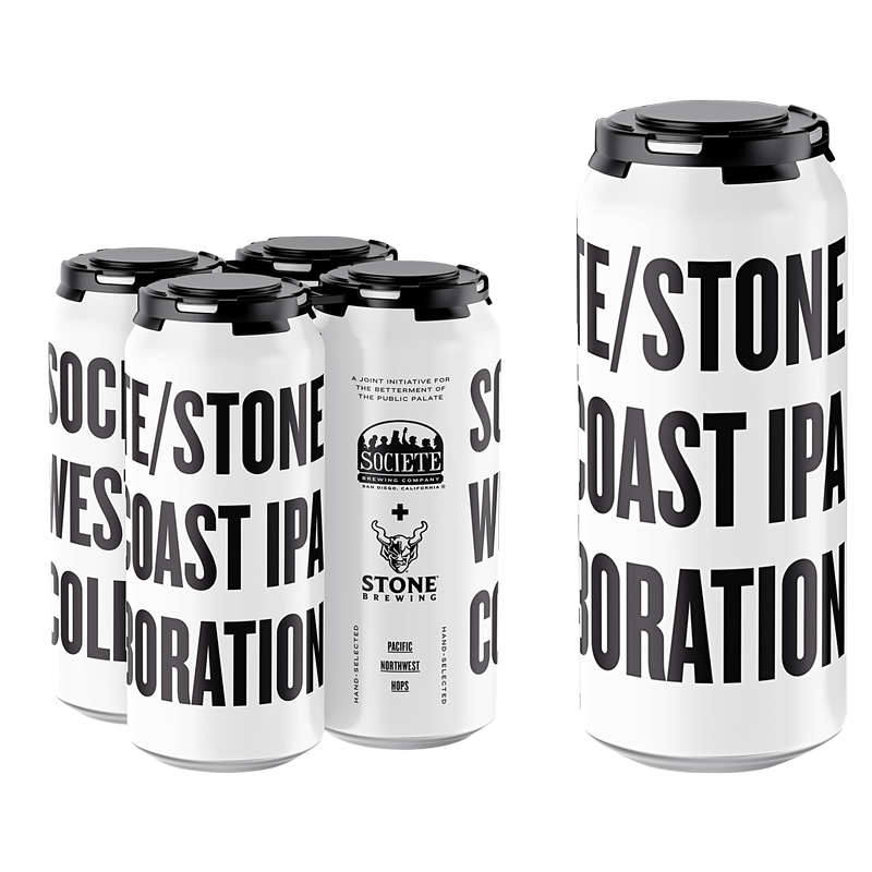 Societe Brewing/Stone Brewing West Coast IPA 4pk 16oz