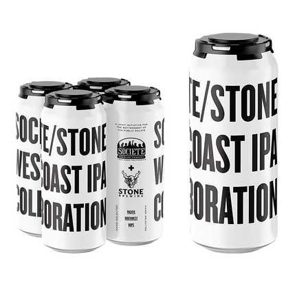 Societe Brewing/Stone Brewing West Coast IPA 4pk 16oz