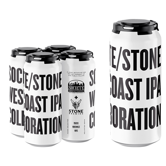 Societe Brewing/Stone Brewing West Coast IPA 4pk 16oz