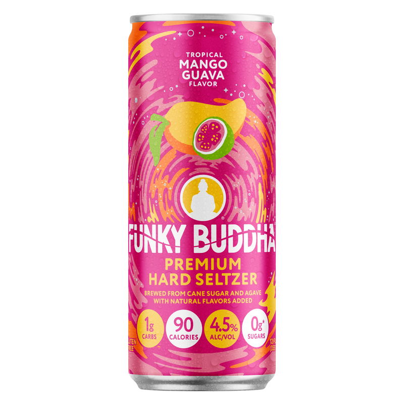 Funky Buddha Mango Guava Flavor Hard Seltzer Single 12 oz Can 4.5%