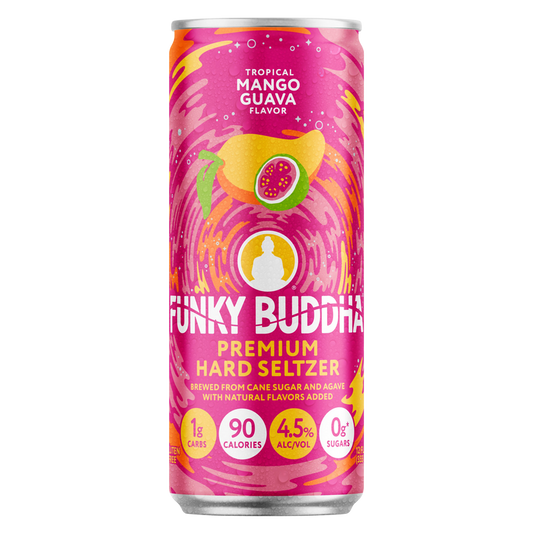Funky Buddha Mango Guava Flavor Hard Seltzer Single 12 oz Can 4.5%
