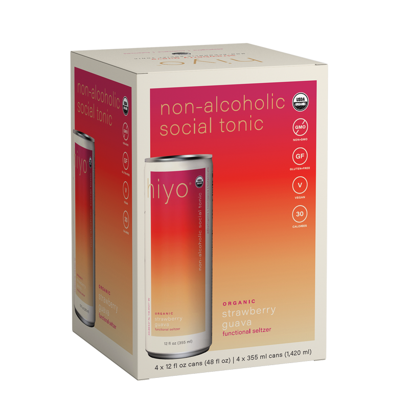 Hiyo Strawberry Guava 4pk 12oz Can