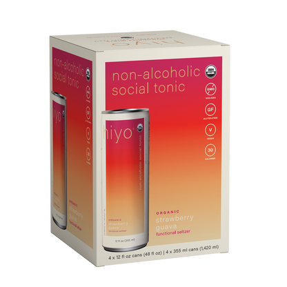 Hiyo Strawberry Guava 4pk 12oz Can