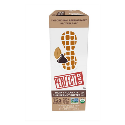 Perfect Bar Dark Chocolate Peanut Butter Organic Protein Bar 8 CT