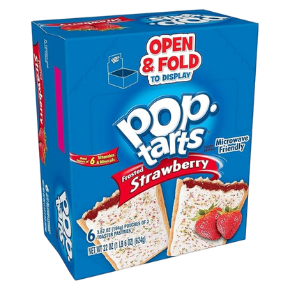 Pop-Tarts Frosted Strawberry Toaster Pastries 2ct case 6 CT