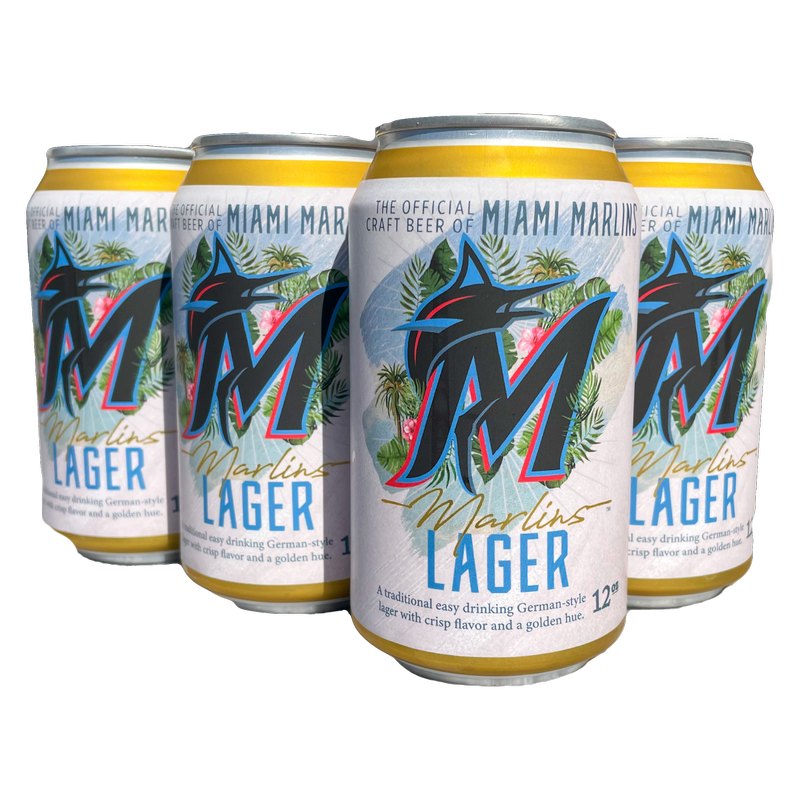 Biscayne Bay Brewing Marlins Lager 6pk 12oz Can 4.8% ABV
