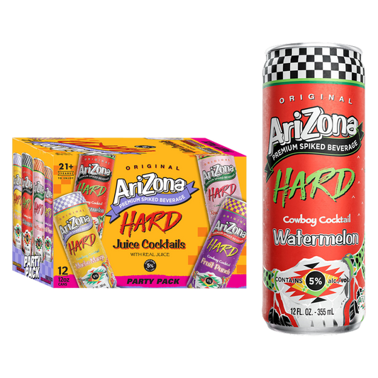 Arizona Hard Juice Cocktail Party Pack 12pk 12oz Can 5.0% ABV