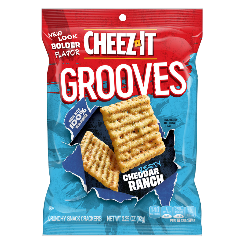 Cheez-It® Grooves Zesty Cheddar Ranch, 3.3 oz