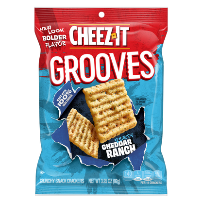 Cheez-It® Grooves Zesty Cheddar Ranch, 3.3 oz