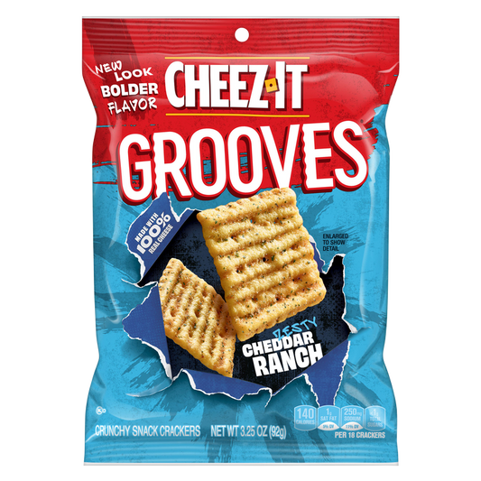 Cheez-It® Grooves Zesty Cheddar Ranch, 3.3 oz